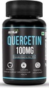 Quercetin 100 mg kapsułki - Standaryzowane do 95% kapsułki 124; Wysoko oczyszczony i biodostępny suplement suplement suplementu 124; Naturalne bio-flawonoidy i silne przeciwutleniacze (30 kapsułek)