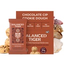 Organic Functional Mushroom Vegan Protein Bars, 124; Made in USA 124; Full Dose (1500mg) Lions Mane, Chaga, Reishi & Cordyceps Bars, 124; Plant Protein Bars, w / Adaptogens & Superfoods, 124; Chocolate Chip Cookie Dough