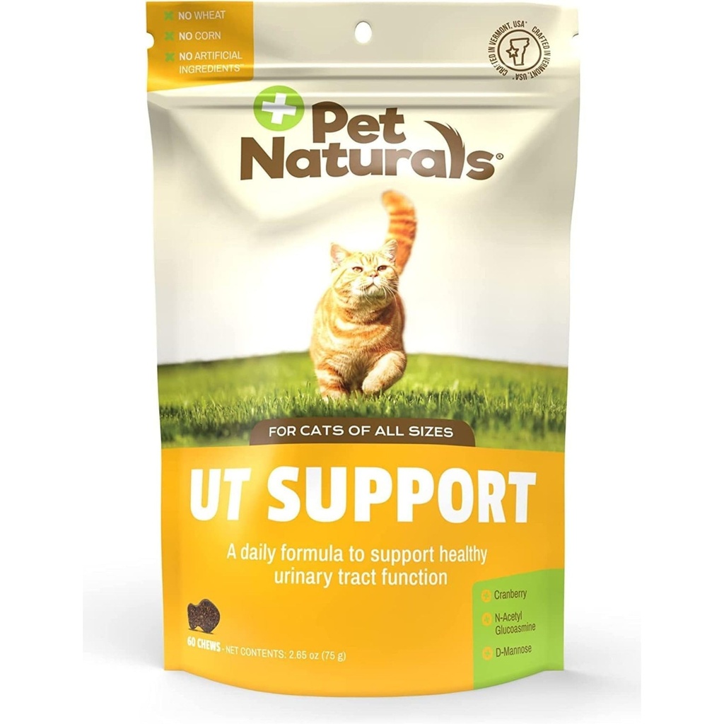 Pet Naturals UT Support Urynary Tract Supplement for Cats, 60 Chews