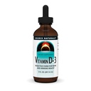 Źródło Naturals Witamina D-3 płynne krople 2000 iu Wspiera kości i immunologiczne zdrowie * - 2 Fluid oz