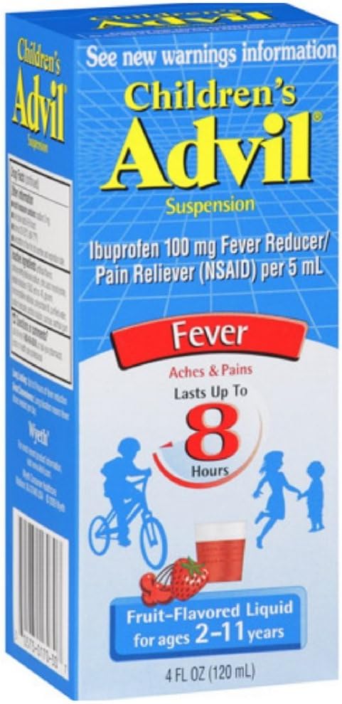 Advil, Zawieszenie dla dzieci, Owoce aromatyzowane, 4 unce
