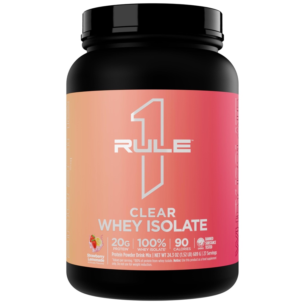 Artykuł 1 Wyczyść izolację serwatki - 20g All- serwatka Isolate Protein, Over 9g EAA, 300mg Electrolyte Minerals, 90 Calories, Light, Crisp, and Refresing Taste (27 Servings, Truskawka Lemoniada)