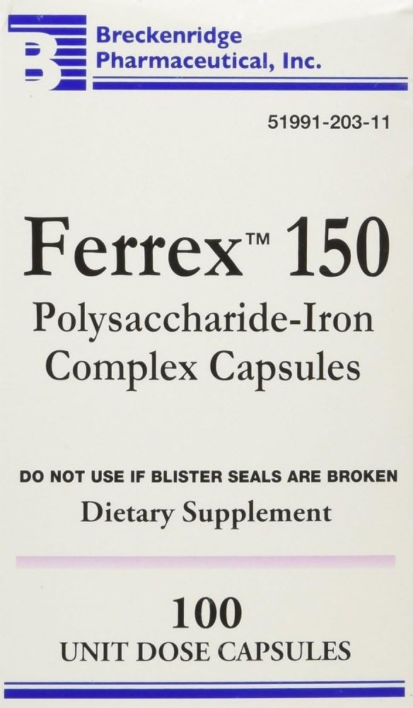 Ferrex 150 kapsułki, 100ct (3 opakowania)