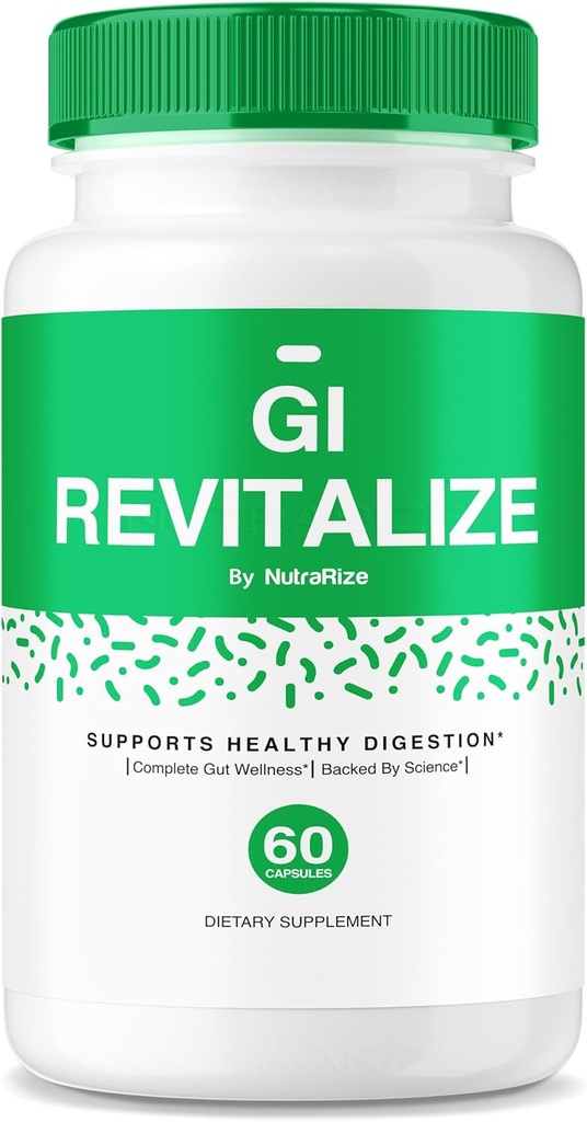 GI Revitalize kapsułki - GI Revitalize Pro Pills do wsparcia zdrowej diety, GI Revitalized Advanced Formuła dla Gut Health, G I Revitalizer Maksymalne opinie suplementu siły (60 kapsułki)