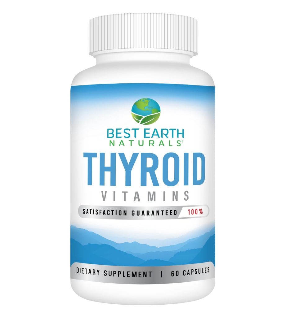 Najlepsza Ziemia Naturals Thyroid Supplement for Women and Men - 60 kapsułki