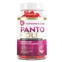 Katherine & Clark Panto Gold Witamina B5 Gummeje kwasu pantotenowego dla trądziku - Gummeje skóry do włosów i paznokci - Biotin, Cynk, Kwas foliowy Gluteny do żucia nie- GMO Bezpłatne dla ciała - Gummeje oleiste skóry - 60 Hr