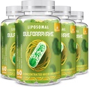 800 MG Liposomal Sulforaphane, Potężny Dual- Dostawa dla maksymalnej absorpcji i potencji, Full- Spectrum Broccoli Extract, Antyoksydant & Suplement wątroby, 240 Softgels