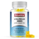 Alpha Lipoic Acid 600mg Gummies, Sugar Free Chewable R Lipoic Acid Supplement for Antioksydant & Nerwowy System Support, Brian & Skin Health, Flavor ananasowy, 60 Count