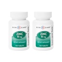 Tabletki siarczanu cynku 50mg przez Geri- Care 124; Suplement diety 124; 100 Butelka liczenia, 2- Pack
