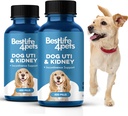BestLife4Zwierzęta domowe Pies UTI Nerki Wsparcie, Naturalne leczenie trakcji moczowej, Suplement kontroli nerek i pęcherza moczowego, Łatwy w użyciu pigułki 2 Pack