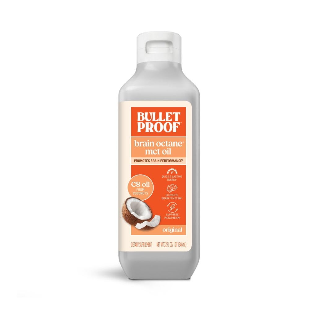 Kuloodporny Mózg Octane C8 MCT Oil, 32 Ounces, Suplement Keto dla Trwałej Energii i Mniej Zachcianek