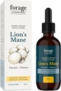 Lion 's Mane Tincture, z Premium Mushroom Extract, do poprawy pamięci i Nerve Support, Dual Extract, Alkohol-Free, 60 ml
