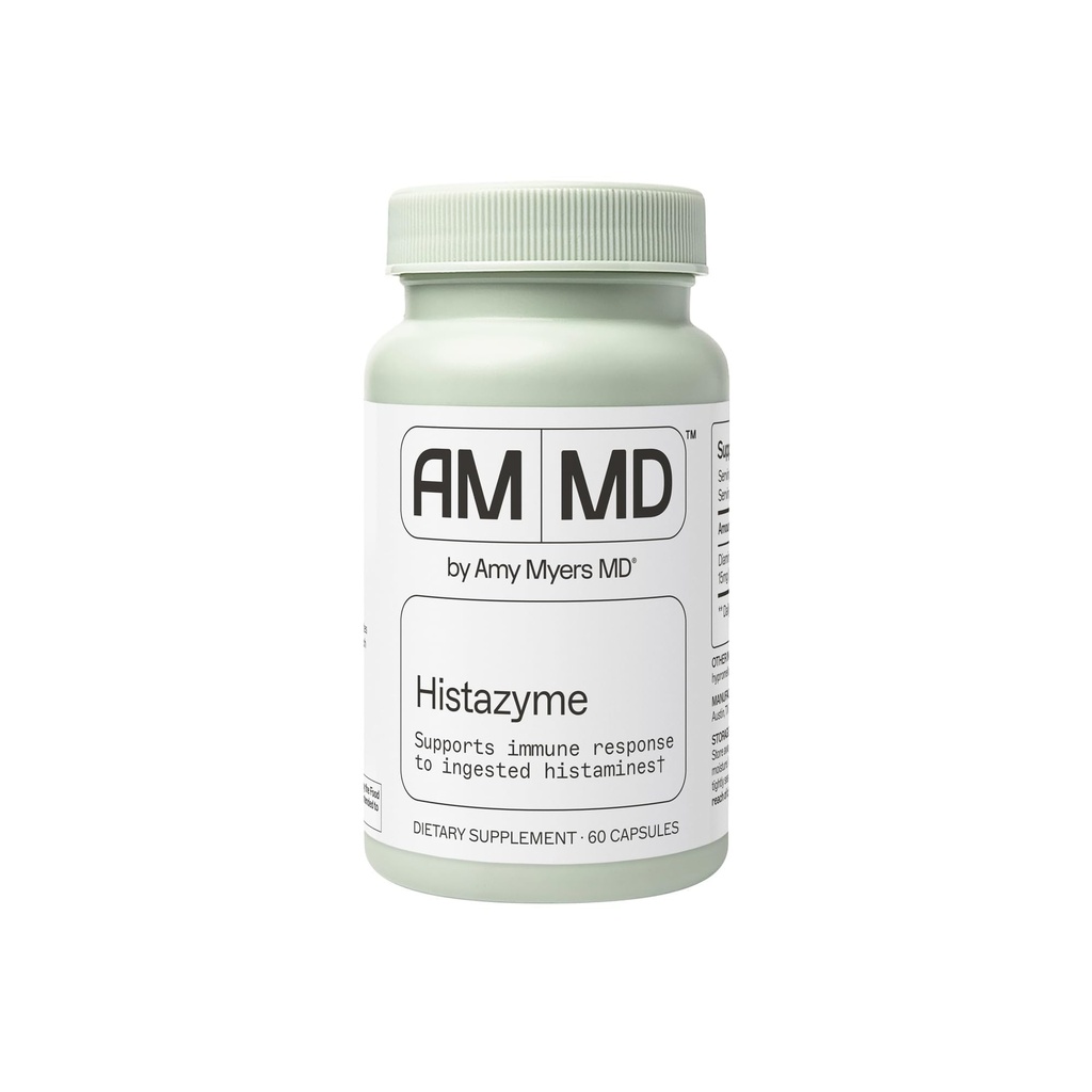 Amy Myers MD Histazyme - Diamina Oxydase Dao Enzym Suplement Histaminy Blocker do wsparcia zdrowej diety, Żywność derived Histamine Nietolerancja (HI) - 60 Kapsułki - Butelka