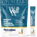 Vali Electrolytes w proszku Pakiety 124; No Added Sugar Electrolyte Drink Mix do nawadniania 124; Keto & Post Friendly, Natural Superfoods & Minerals