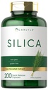 Carlyle Silica Supplement Kapsułki 124; 200 Hrabia 124; z Horsetail Extract Extract 124; Non- GMO & Gluten Free