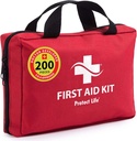 Protect Life Business First Aid Kit, Emergency First Aid Kit for Office Setting, Medical Kit Supplies, First Aid Zestawy dla firm, Szkoła & Użytkowanie komercyjne - 200 Kawałki