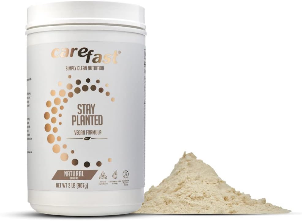Stay Plant- Based Non-GMO Soy Zdrowy napój z protein w proszku - Natural Flavored - 2lb Tub - 13g Białko - sprawia, że wielki degustacja niskokaloryczne shakes Wegan i Smoothies