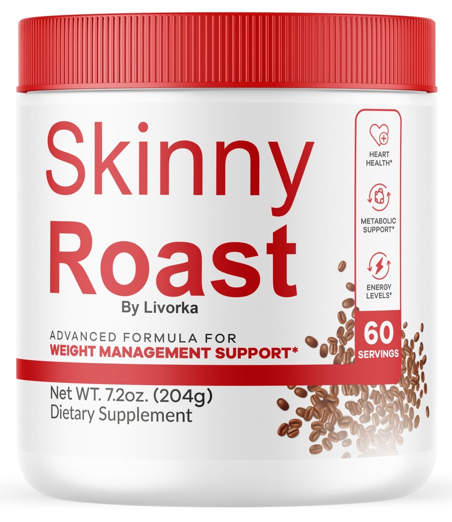 Chudy Roast - Chudy Roast Kawa Zaawansowana Formuła, Oficjalny SkinnyRoast Proszek organiczny, SuppleSupplement Healthy Lifestyle - Premium Natural Formula, 60 Służenie za 1 miesiąc