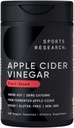 Sports Research Apple Cider Ocet z Cayenne Pepper Nether124; Made from Organic Fermented Apple Cider - NieGMO Projekt zweryfikowany i Wegan Certified (120 Veggie kapsułki)