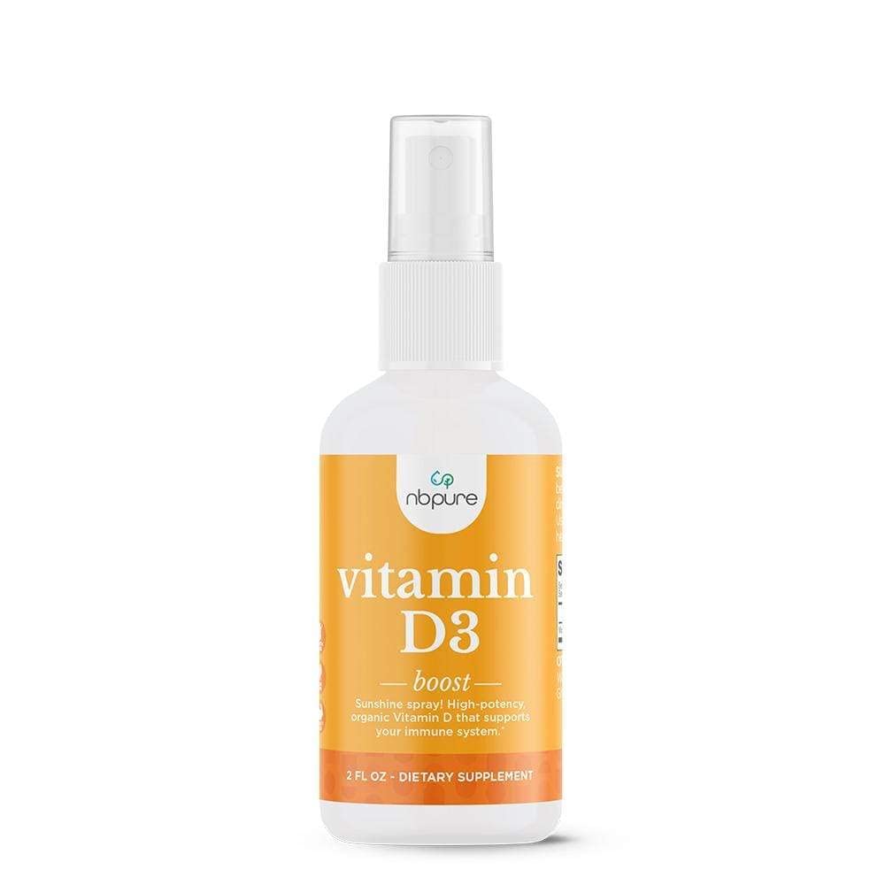 nbclean Organic Witamina D3 Spray - Płyn o dużej mocy 1000IU na obsługę dla kobiet, mężczyzn, dzieci - Suplement Cholecalciferol 'Sunshine' - Easy- to- Use, Przyjazne dla rodzin, On- The- Travel