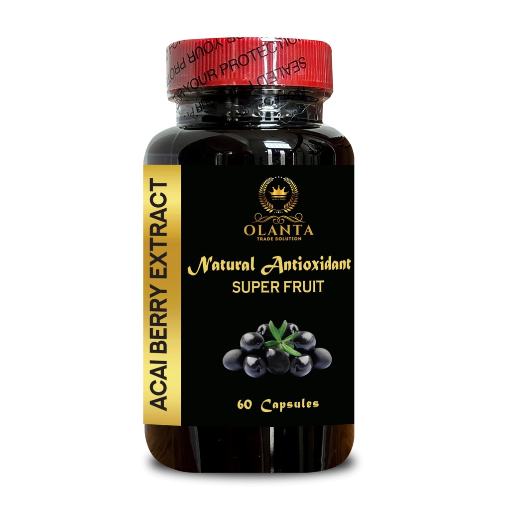 Ekstrakt ACAI Berry - przeciwutleniacze Kapsułki z Acai Berry Immune Booster, Tlenek azotu Superfood, Wspiera Pigułki energetyczne - 1 Butelka 60 Kapsułki