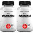 Research Labs 2 for 1 Promo 240 Collagen Pills - 6000 mg na dzień. Grass Fed Anti-Aging Support for Skin, Joints, Tendons, Bones, Hair and Nails. Paleo Friendly. Kolagen Peptydy w proszku Suplement...