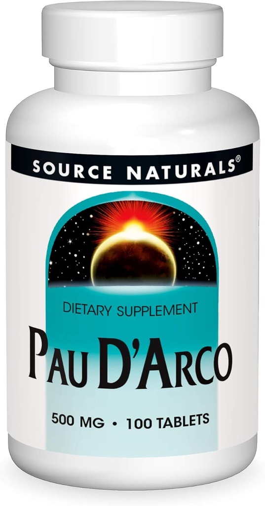 Źródło Naturals PAU D 'Arco Suplement diety - 100 tabletek