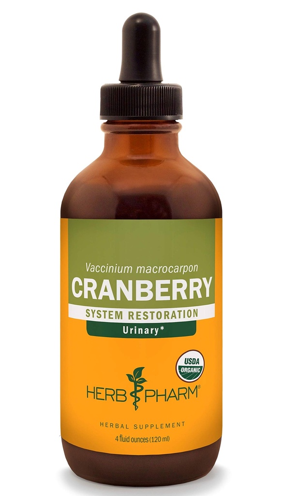 Herb Pharm Certified Organic Cranberry Liquid Extract for Urnanal Tract Support - 4 unce