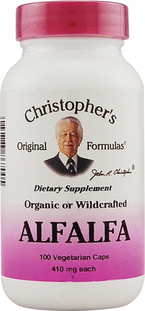 Alfalfa Christophera - 410 mg - 100 Kapsułek wegetariańskich
