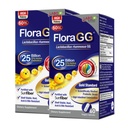 Labo Nutrition FloraGG, Lactobacillus Rhamnosus GG 25 Miliard CFU Aktywne Probiotyki & Sunfiber Prebiotic Fiber Supplement, Wsparcie zdrowej jelit, immunologicznego zdrowia opóźnione uwolnienie i gluten wolny 60sx2