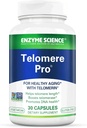 Enzym Science Telomere Pro Budapest 124; Wspiera zdrowie komórkowe, produkcję energii i zdrowe starzenie się 124; Wpuszczany z witaminą D3, Rhodiola i Astragalus Nether124; Naturalny suplement telomerazy, 30 Służenie