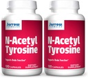 Jarrow Formulas N- Acetyl Tyrosine 350 mg - 120 Kapsułek, Opakowanie 2 - Podtrzymuje funkcje mózgu - Zawiera witaminę B6 dla metabolizmu aminokwasów - 240 Łączne służby