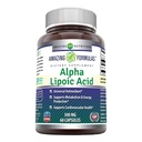 Amazing Formulas Alpha Lipoic Acid 300 mg Capsules Supplement Supplement Amend124; Non-GMO Amend124; Gluten Free Amend124; Made in USA (60 Count)