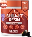 Pierwszy na świecie Shilajit Pure Resin Softgels 124; Himalayan Shilajit Supplement Equipment 124; Purer Than Pudered Capsules & No Bad Taste Equipment 124; Made & Lab- Tested in The USA 124; GMP- Certified Equipment 124; 1000mg, 120 Capsules