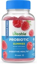 Żywy Sugar Free Probiotics - Great Desting Natural Flavor Gummy Supplement Chewable - GMO Free, Wegetarianin, Gluten Free - for Gut Health and Immune Support - dla dorosłych, Mężczyźni, Kobiety - 90 Gummies