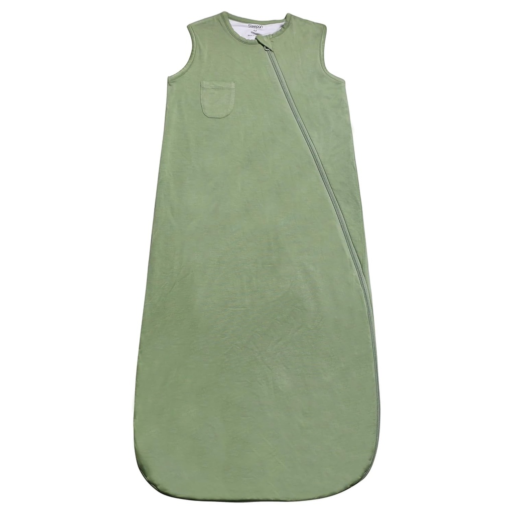 Sleep Sack Super Soft Rayon Made from Bamboo Sleeping Bag (0.5 TOG) for Babies and Toddlers Warmer Summer / Spring Nights - Washible & Breathable Fabric Green M (18- 36 miesięcy)