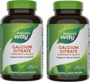 Natural 's Wail Citrate, 500 mg Wapń na 2- Capsule Serving, dla Bone Health & Muscle Function *, Mieszanka Citrate, Carbonate & Malate, Gluten Free, 250 Kapsułki (Opakowanie może Wary) - 2 opakowania