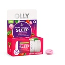 OLLY Extra Siła Sen szybko rozpuszcza tabletki, 5 mg Melatonina, Wegan, Truskawka - 30ct
