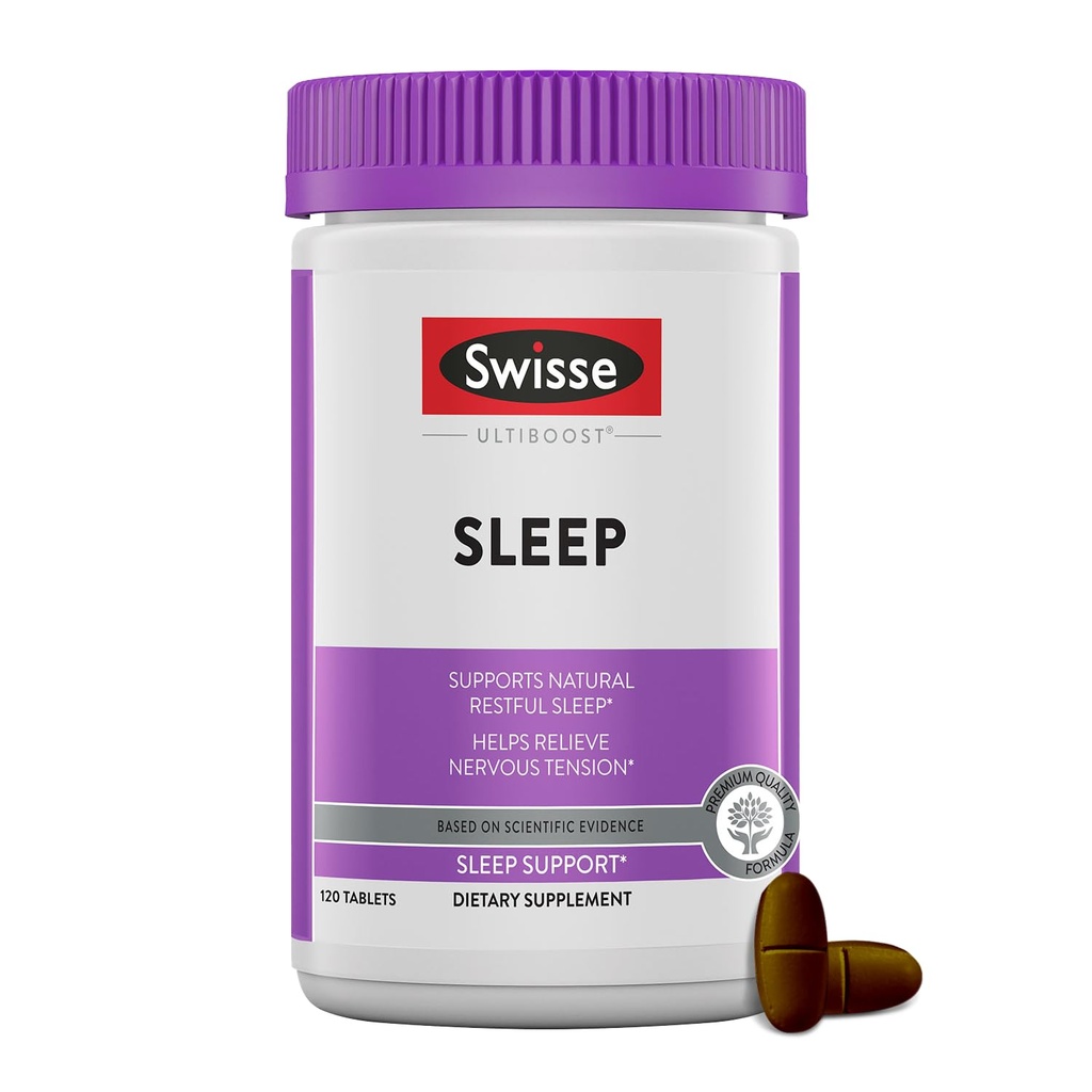 Swisse Sleep Valerian Korzeń Kapsułki 124; Valerian Korzeń Ekstrakt + Magnez + Licorice + Chmiel 124; Melatonina Wolny Herbal Sleep Supplement Supplement 124; Pomaga Relieve Nerwowe Napięcie 124; 120 Tabletki