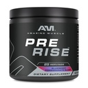 Amazing Muscle Pre Rise Between 124; Wstępny trening proszku suplement z kofeiną & Beta- Alanina dla mężczyzn i kobiet 124; 25 Służenia (25 Służenie, Blueberry Granat Blast)