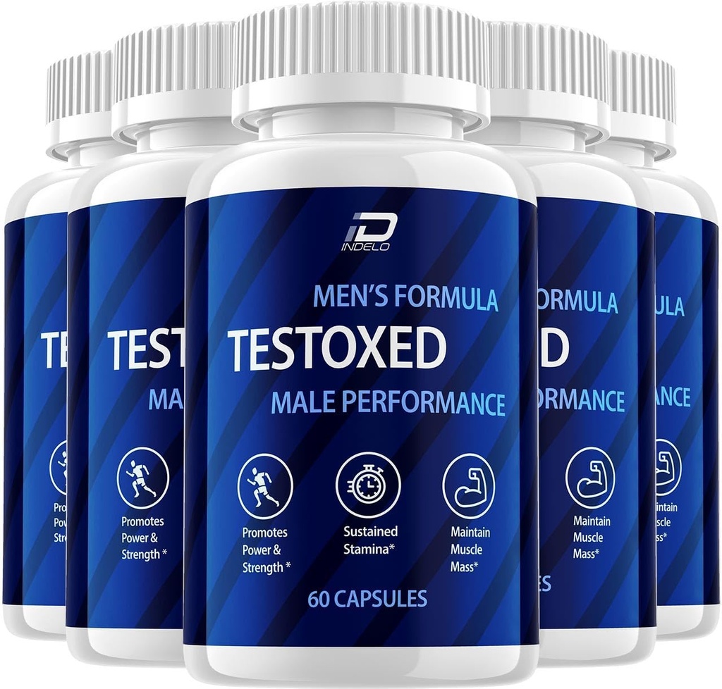 Testoxed Capsules Supplement, Testoxed Advanced Men Wellness Support, Oficjalne Testoxed maksymalnej mocy energii wydajności, Testoxed Premium Dietetyczne Recenzje Formuły (5 Pack - 300 kapsułki)