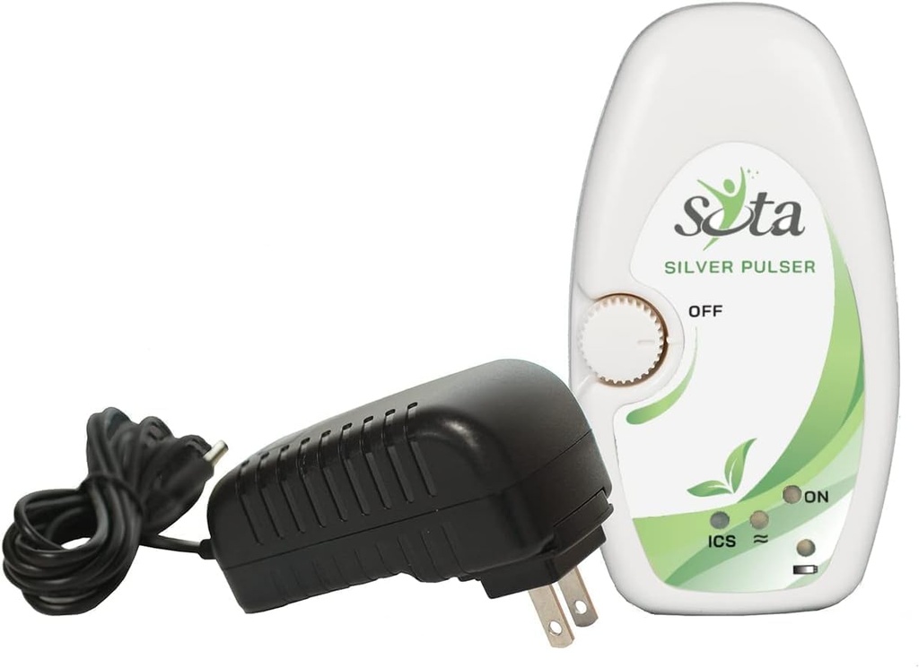 Silver Pulser by SOTA Instruments - Jonic Colloidal Silver Maker and Microcurrents for Micropulsing Including Wall Adaptor.