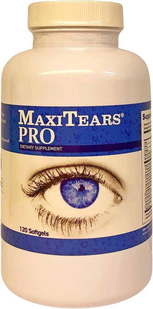 MedOp Pro 120 Softgels, 1 Butelka - Stworzona obsługa oczu z Omega-3 EPA DHA, Witamina A i Mucin Complex