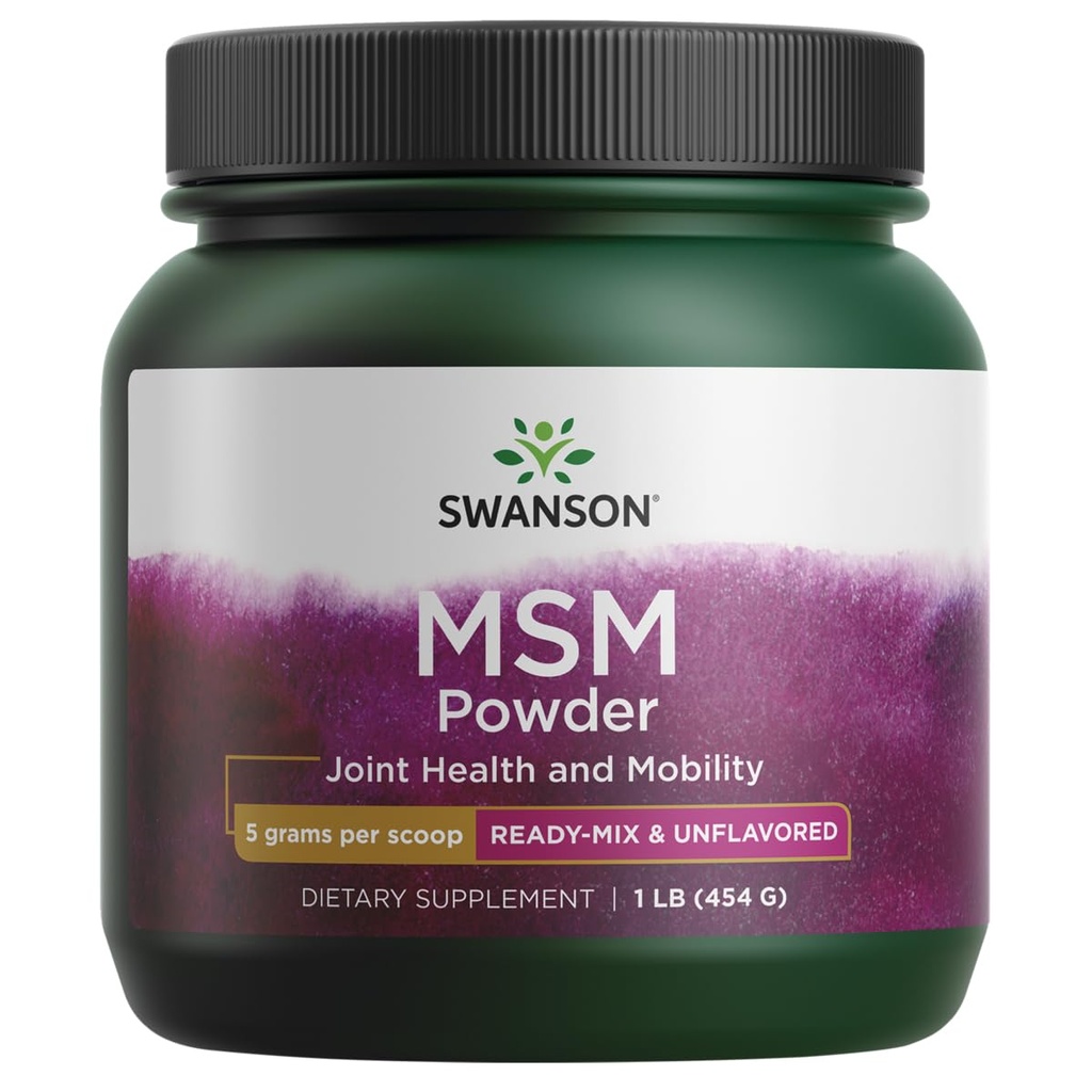Swanson Msm Proszek 1 lb (454 g) Pwdr