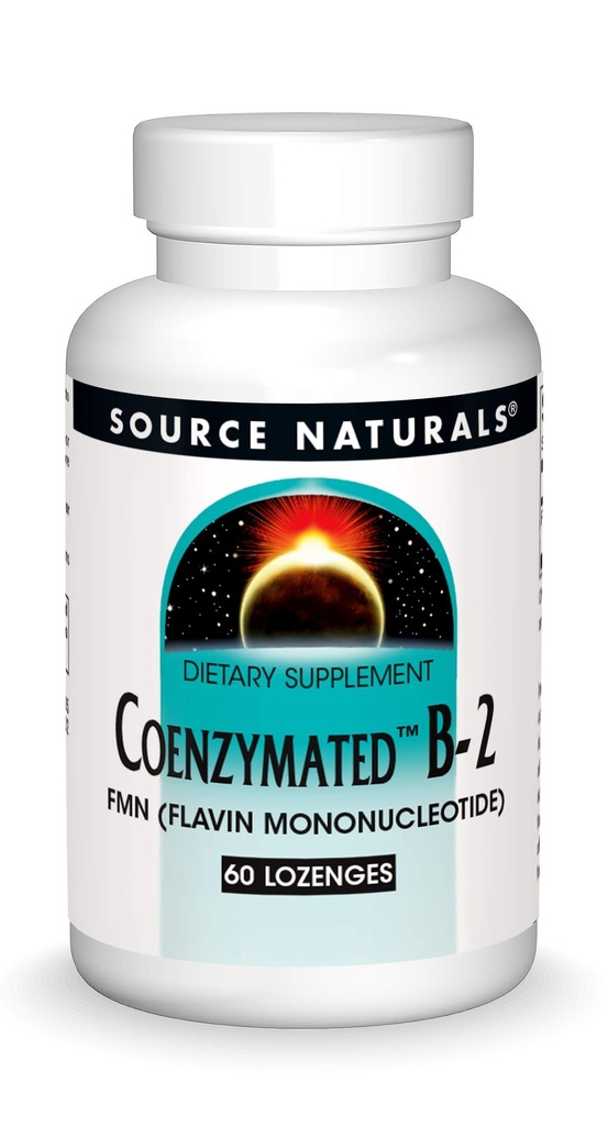 Źródło Naturals Coenzymated B-2 Lozenges 25mg, 60 Count