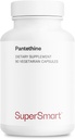 Supersmart - Pantesin Pantetine 600 mg na dobę (Kwas pantotenowy) - Active Vitamina B5 Supplement Supplement Amend124; Non-GMO & Gluten Free - 90 Kapsułki wegetariańskie