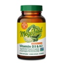MegaFood Witamina D3 5000 IU (125 mcg) - Suplementy wegetariańskie z Witaminą D3 K2 - Wspiera kości, zęby, mięśnie i zdrowie immunologiczne - Certified Non-GMO - 60 Mini kapsułki, 60 Servings
