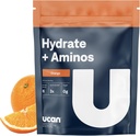 Hydrat UCAN + Aminos, Orange 20 Torba serwisowa, Keto, Elektrolita wolna od cukru + Odzysk mięśni, Elektrolity esencyjne + EAA & BCAA, Non-GMO, Wegan, dla biegaczy, Gym- Goers, Sportowcy wydajności