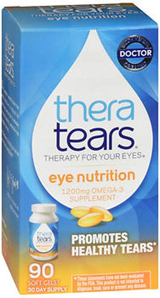 TheraTears Eye Nutrition - 90 Łatwe do połknięcia kapsułki, Opakowanie po 2