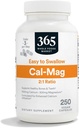 365 by Whole Foods Market, Cal- Mag 2: 1 Ratio, Easy- to- Połknięcie Kapsułek Wegańskich, 250 Count